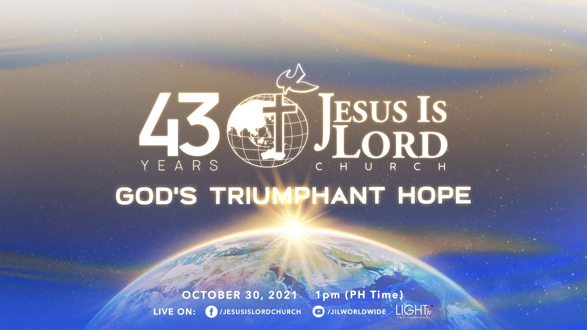 JIL marks 43rd anniversary as year of “God's Triumphant Hope” Jesus